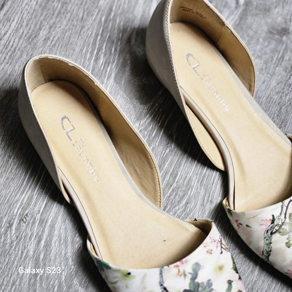 CL by Laundry Floral Pointed-toe Flats Slip-ons Shoes Womens 8 - Picture 6 of 6